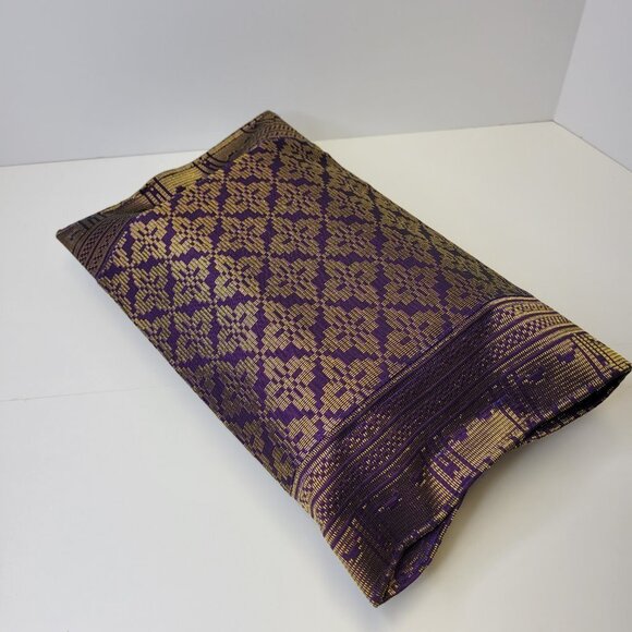 Luxurious Tissue Box Purple Songket Tissue Box Cover - Picture 7 of 11